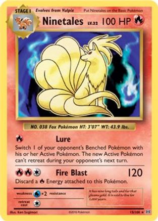 Ninetales - 15/108 (XY Evolutions) (Non-Holo) 15 - Deck Exclusives - Poke-Collect