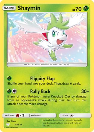 Shaymin 7/73 - Shining Legends Reverse Holofoil - Poke-Collect