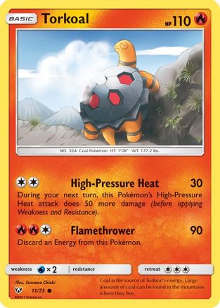 Torkoal 11/73 - Shining Legends - Poke-Collect