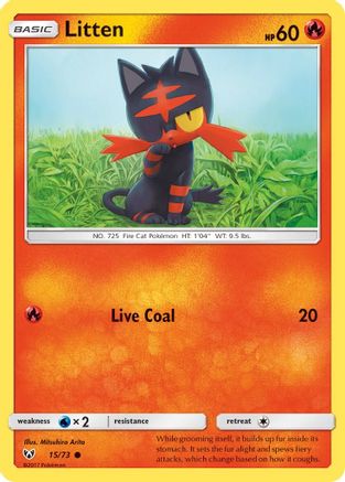Litten 15/73 - Shining Legends - Poke-Collect