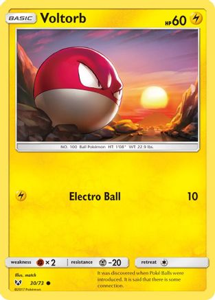 Voltorb 30/73 - Shining Legends Reverse Holofoil - Poke-Collect