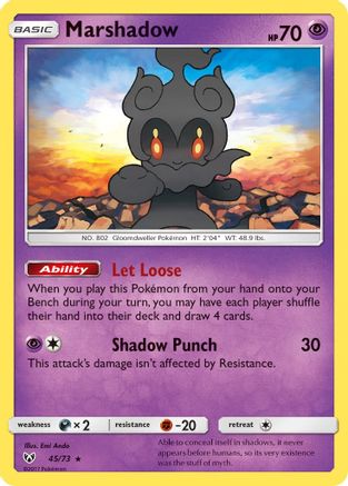 Marshadow 45/73 - Shining Legends Reverse Holofoil - Poke-Collect