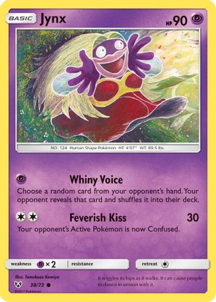 Jynx 38/73 - Shining Legends Reverse Holofoil - Poke-Collect