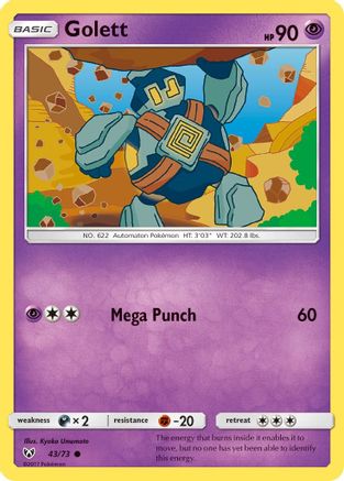 Golett 43/73 - Shining Legends - Poke-Collect