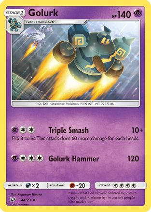 Golurk 44/73 - Shining Legends Reverse Holofoil - Poke-Collect