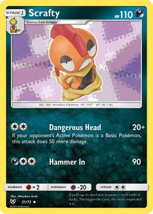 Scrafty 51/73 - Shining Legends - Poke-Collect