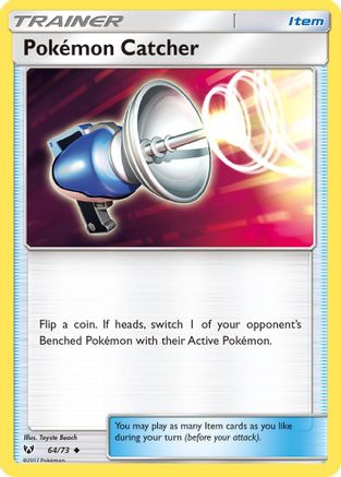 Pokemon Catcher 64/73 - Shining Legends Reverse Holofoil - Poke-Collect