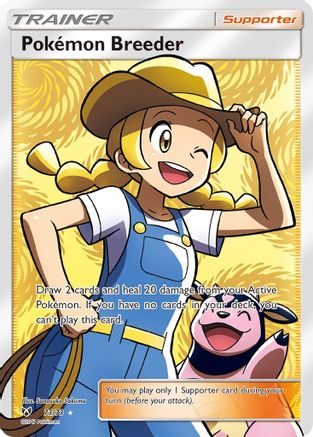 Pokemon Breeder (Full Art) 73/73 - Shining Legends Holofoil - Poke-Collect