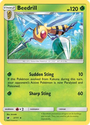Beedrill 3/111 - SM  Crimson Invasion - Poke-Collect