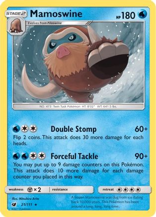 Mamoswine 21/111 - SM  Crimson Invasion - Poke-Collect