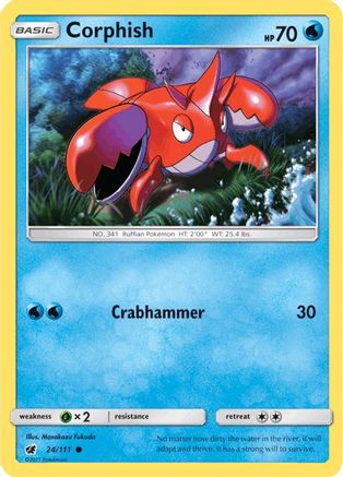 Corphish 24/111 - SM  Crimson Invasion - Poke-Collect