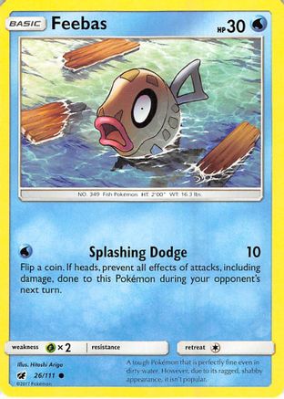 Feebas 26/111 - SM  Crimson Invasion - Poke-Collect
