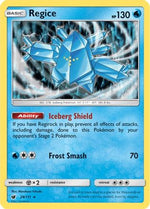 Regice 28/111 - SM  Crimson Invasion Reverse Holofoil - Poke-Collect