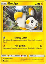 Emolga 35/111 - SM  Crimson Invasion Reverse Holofoil - Poke-Collect