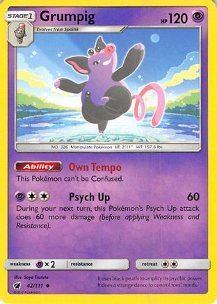 Grumpig 42/111 - SM  Crimson Invasion - Poke-Collect