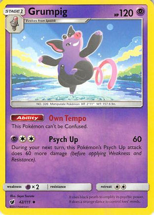 Grumpig 42/111 - SM  Crimson Invasion - Poke-Collect