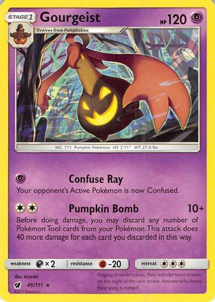 Gourgeist 45/111 - SM  Crimson Invasion Reverse Holofoil - Poke-Collect
