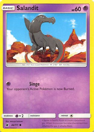 Salandit 46/111 - SM  Crimson Invasion - Poke-Collect