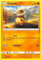 Cubone 52/111 - SM  Crimson Invasion Reverse Holofoil - Poke-Collect