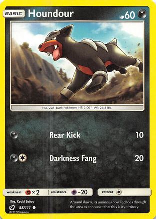 Houndour 58/111 - SM  Crimson Invasion - Poke-Collect
