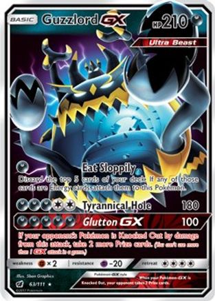 Guzzlord GX 63/111 - SM  Crimson Invasion Holofoil - Poke-Collect