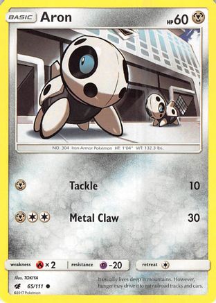 Aron 65/111 - SM  Crimson Invasion - Poke-Collect