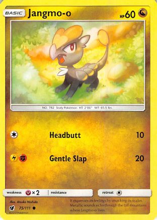 Jangmo-o 75/111 - SM  Crimson Invasion Reverse Holofoil - Poke-Collect