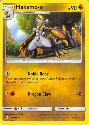 Hakamo-o 76/111 - SM  Crimson Invasion - Poke-Collect