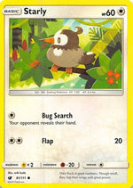 Starly 81/111 - Crimson Invasion Reverse Holofoil - Poke-Collect