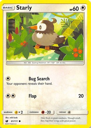 Starly 81/111 - Crimson Invasion - Poke-Collect