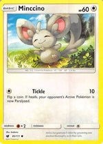 Minccino 85/111 - SM  Crimson Invasion Reverse Holofoil - Poke-Collect