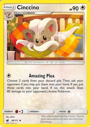 Cinccino 86/111 - SM  Crimson Invasion - Poke-Collect