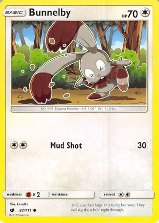 Bunnelby 87/111 - SM  Crimson Invasion - Poke-Collect
