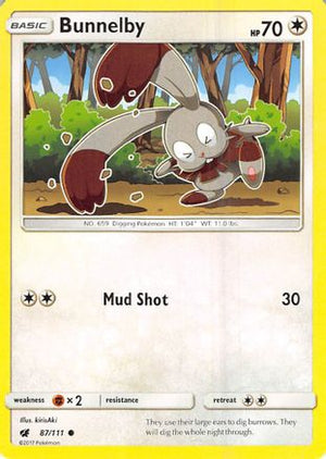 Bunnelby 87/111 - SM  Crimson Invasion - Poke-Collect