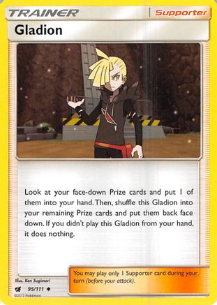 Gladion 95/111 - SM  Crimson Invasion Reverse Holofoil - Poke-Collect