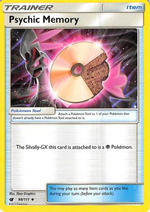 Psychic Memory 98/111 - SM  Crimson Invasion Reverse Holofoil - Poke-Collect