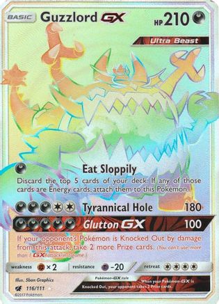 Guzzlord GX (Secret) 116/111 - SM  Crimson Invasion Holofoil - Poke-Collect