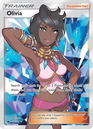 Olivia (Full Art) 111/111 - SM  Crimson Invasion Holofoil - Poke-Collect