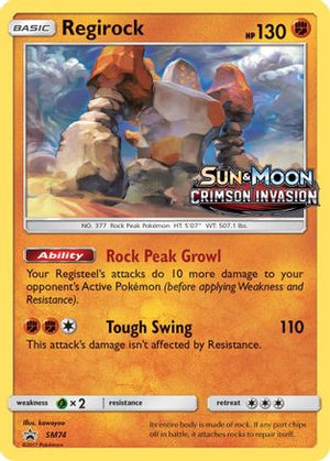 Regirock - SM74 (Prerelease) SM74/248 - SM Promos Holofoil - Poke-Collect