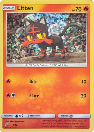 Litten - 3/12 3/12 - McDonalds Promos 2017 Holofoil - Poke-Collect