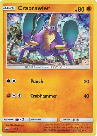 Crabrawler - 7/12 7/12 - McDonalds Promos 2017 Holofoil - Poke-Collect