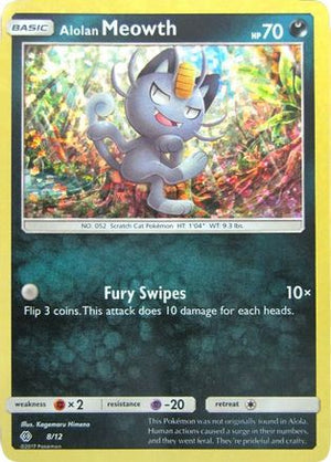 Alolan Meowth - 8/12 8/12 - McDonalds Promos 2017 Holofoil - Poke-Collect