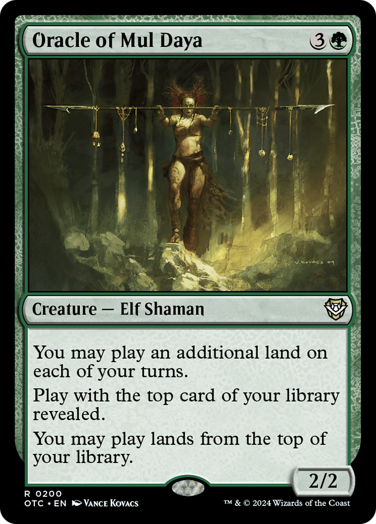 Oracle of Mul Daya (OTC-200) - Outlaws of Thunder Junction Commander - Poke-Collect