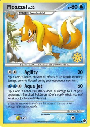 Floatzel - 37/106 37 - Countdown Calendar Promos - Poke-Collect