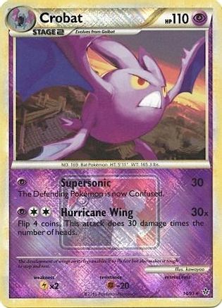 Crobat - 14/95 (League Promo) 14 - League & Championship Cards Reverse Holofoil - Poke-Collect