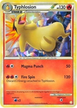 Typhlosion - 32/123 (Cracked Ice Holo) 32 - Deck Exclusives Holofoil - Poke-Collect