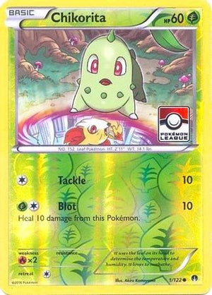 Chikorita - 1/122 (Pokemon League) 1 - League & Championship Cards Reverse Holofoil - Poke-Collect