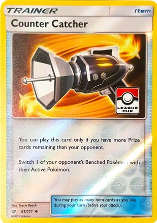 Counter Catcher - 91/111 (League Cup) 91 - League & Championship Cards Reverse Holofoil - Poke-Collect