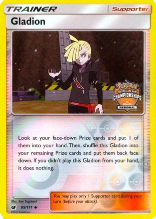 Gladion - 95/111 (Regional Championships) 95 - League & Championship Cards Reverse Holofoil - Poke-Collect