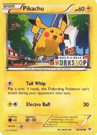 Pikachu - 20/108 (Build-A-Bear Workshop Exclusive) 20 - Miscellaneous Cards & Products - Poke-Collect